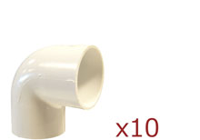 Dura 90 Degree Elbow 1/2 in. Slip 10 pack 406-005x10