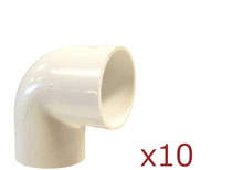 Dura 90 Degree Elbow 3/4 in. Slip 10 pack 406-007x10