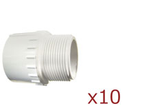 Dura Male Adapter Mipt 3/4 in. 10 Pack 436-007x10