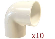 Dura 90 Degree Elbow 3 in. Slip 10 pack 406-030x10