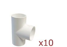 Dura Tee 3/4 in. Slip 10 pack 401-007x10