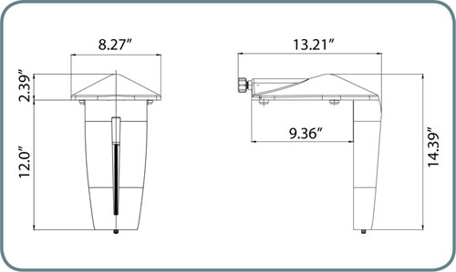 CMP Pool Automatic Water Leveler White Lid 25604-000 Dimensions